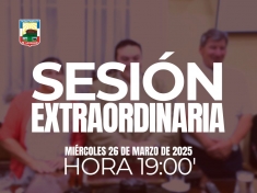 Sesión Extraordinaria del día miércoles 26 de marzo de 2025.