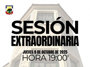 Sesión Extraordinaria del día jueves 9 de octubre de 2025.
