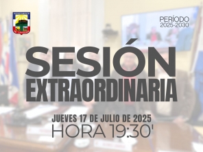 Sesión Extraordinaria del día jueves 17 de julio de 2025.