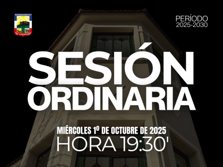 Sesión Ordinaria del día miércoles 1° de octubre de 2025