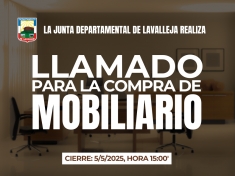 Llamado a precios para la compra del mobiliario para la nueva sede de la Junta Departamental